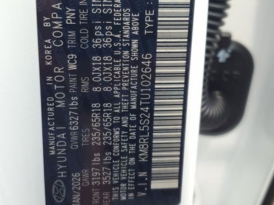 2026 Hyundai PALISADE SEL 7 Passenger