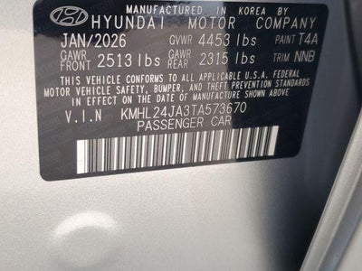 2026 Hyundai SONATA SE